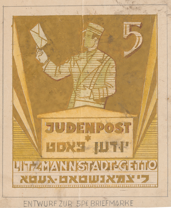 Design of the ghetto stamp