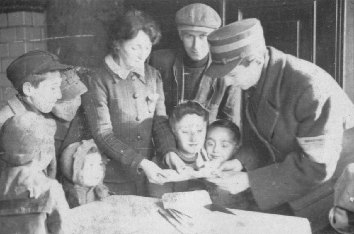 Postman delivering unemployment benefits