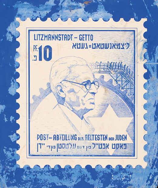 Design of the ghetto stamp