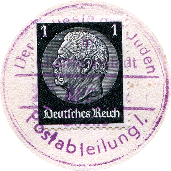Stamp with the date and Litzmannstadt