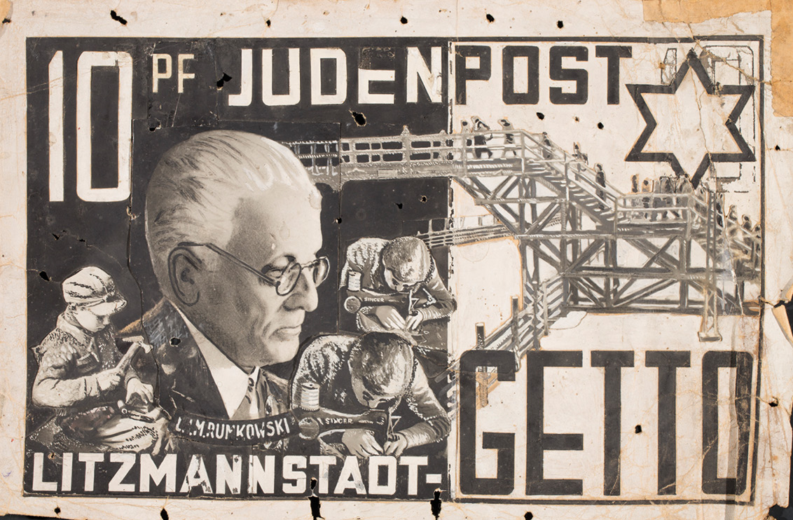 Design of the ghetto stamp